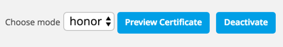 Certificate Deactivate Honor