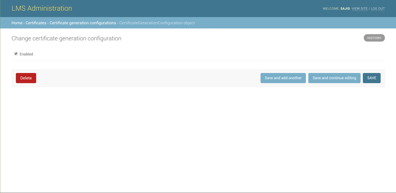 Certificate generation configurations