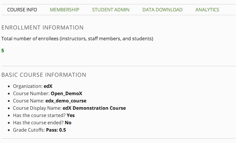 Enrollment Information