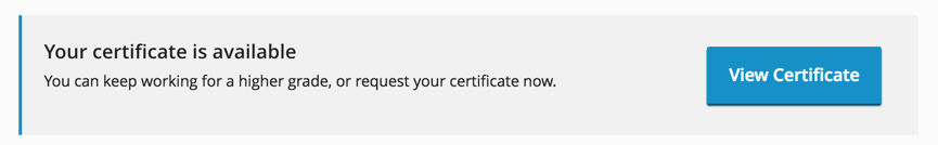 Student Available Certificate